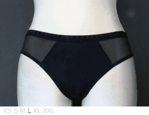 Adrienne Vittadini Nylon bikini with sheer sides