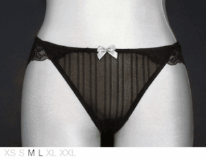 Affinitas Sheer and lace Italian bikini