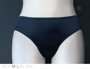 Ajour Soft poly bikini with back lace trim