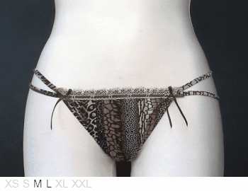 Antigel Safari Fauv dual-string poly thong