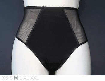 Antigel High waist poly and sheer brief