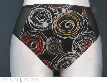 Antigel Dual layer polyamide brief, sheer sides