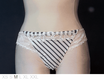 Antinea Grand Hotel poly and lace thong