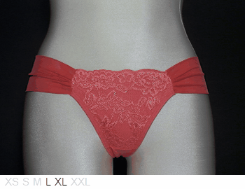 Arsie Lingerie Wide sheer sides Brazilian thong
