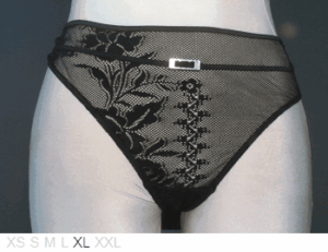 Aubade Sheer and lace boy thong