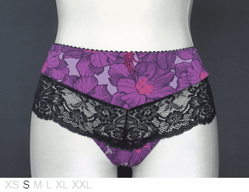 Aubade Beautiful poly and lace hipster