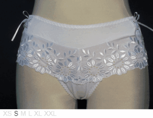 Aubade Embroidered cotton shorty