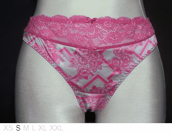 Aubade Poly and lace thong