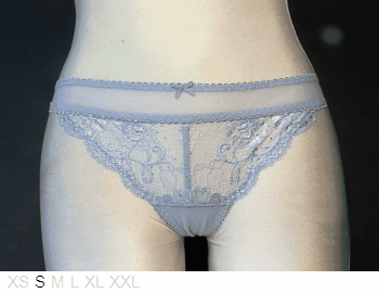Aubade Sheer and lace thong