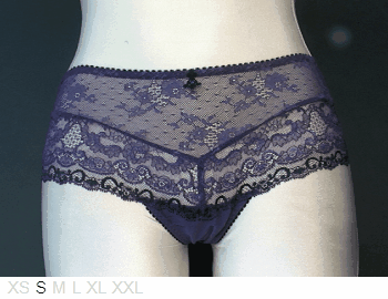 Aubade Sheer and lace shorty
