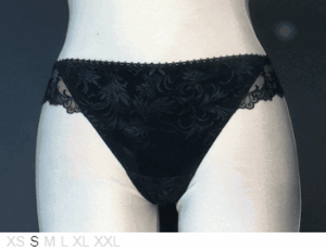 Aubade Poly and lace thong