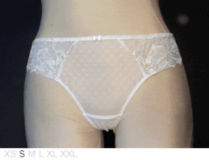 Aubade Sheer and lace thong