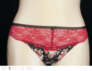 Aubade Poly and lace thong