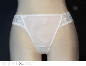 Aubade Sheer and lace thong