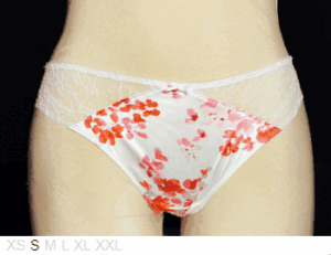 Aubade Poly thong with lace