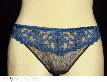 Aubade Sheer and lace thong