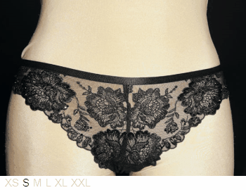 Aubade Sheer and lace open back bikini