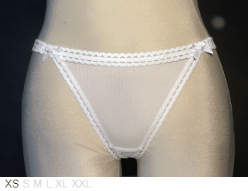 Aubade Bridal string bikini with train