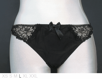 Aubade Zero VPL poly and lace bikini