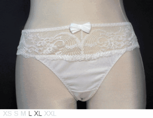 Aubade Zero VPL poly and lace bikini
