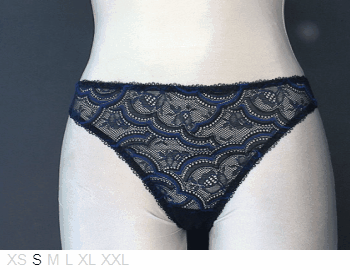 Aubade Lace front, sheer back bikini