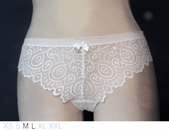 Audelle Matilda sheer and lace mini brief