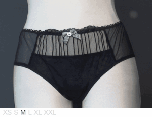 Audelle Alexandra sheer and lace culotte