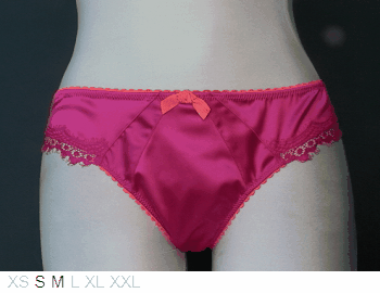 Audelle Victoria satin front, sheer back bikini