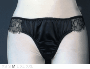 Audelle Paloma satin and lace Italian bikini