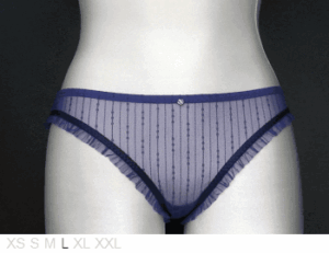 BCBGeneration Sheer ruffled bikini