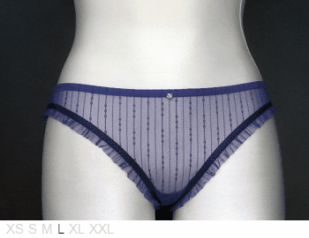 BCBGeneration Sheer ruffled bikini