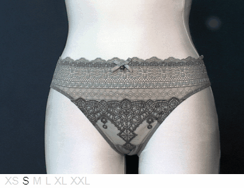 Barbara Poly and lace bikini