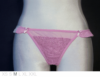 Beautiful Woman Polyester and lace Brazilian tanga