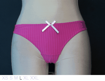 Biatta Intimates Vertical stripe 90% nylon thong