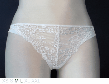 Bimef Sheer and lace G-string