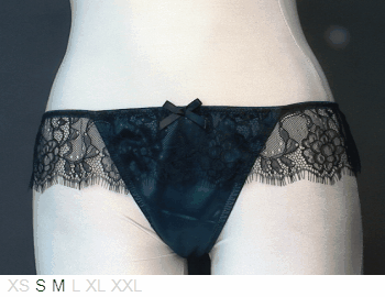 Blush Starlet satin thong