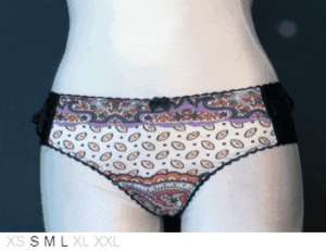 Burdel Cotton front, Satin back boyshort