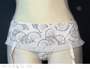 Calvin Klein Poly bikini with ruffles