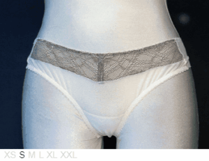 CLO 90% nylon, 10% spandex sheer tanga
