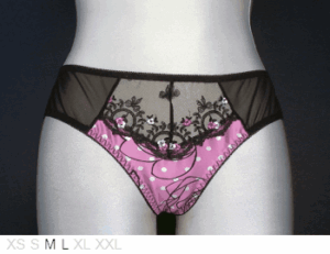 Caprice Ciao Bello satin front, sheer back short