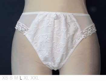 Chantelle Dual layer sheer and lace thong
