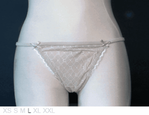Chantelle Sheer and lace-trim thong