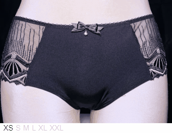 Charade Jade sheer and lace brief
