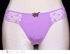 Charade Beautiful poly and lace thong