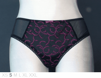 Charnos Dual layer sheer and lace bikini