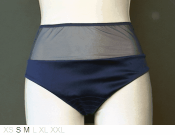 Christies Dual layer sheer and satin brief