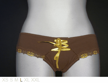 Coobie Ribbon and lace trim hipster