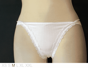 Cottonella Dual string cotton thong