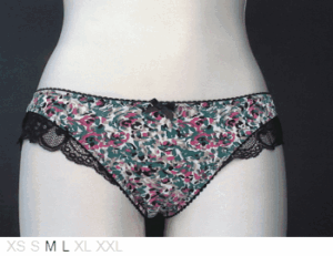 Cynthia Rowley NY Poly bikini with lace trim