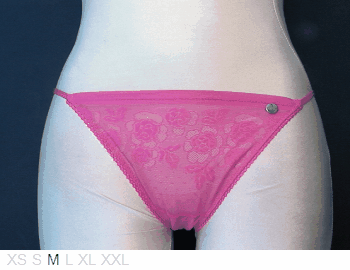 DKNY Sheer string bikini with lace front
